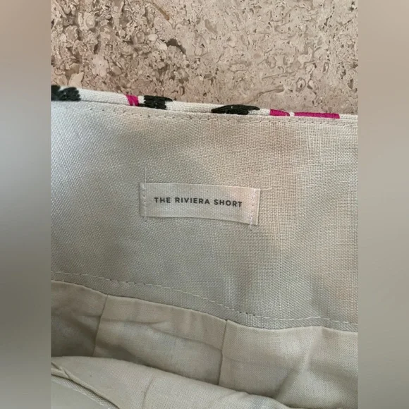 LOFT The Riviera Embroidered Linen Shorts - Picture 2 of 5